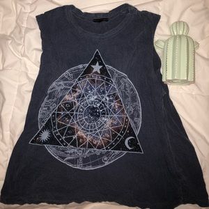 Urban outfitters galaxy cosmic muscle tee